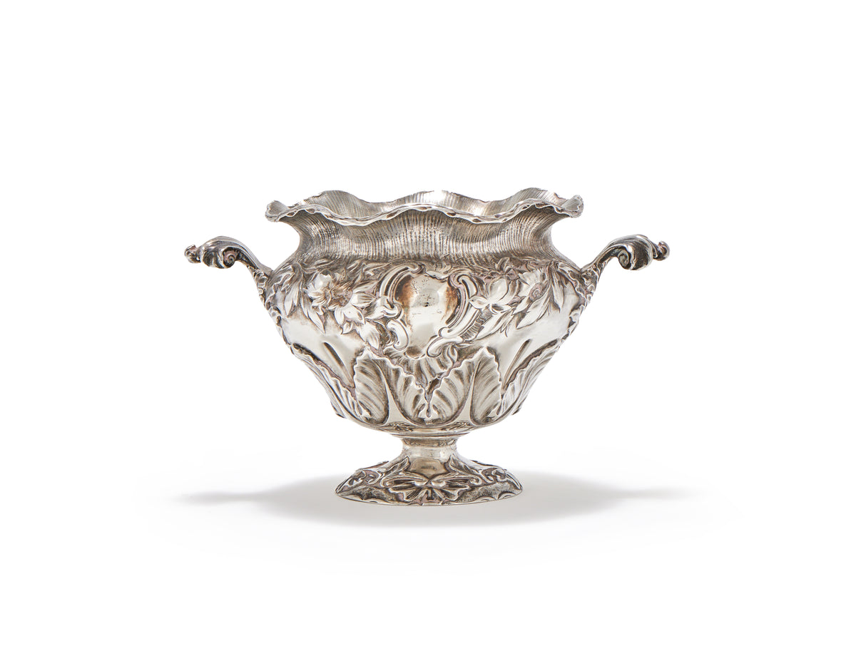 A WILLIAM IV SILVER-GILT-LINED TWIN-HANDLED SUGAR BOWL, LONDON, 1833