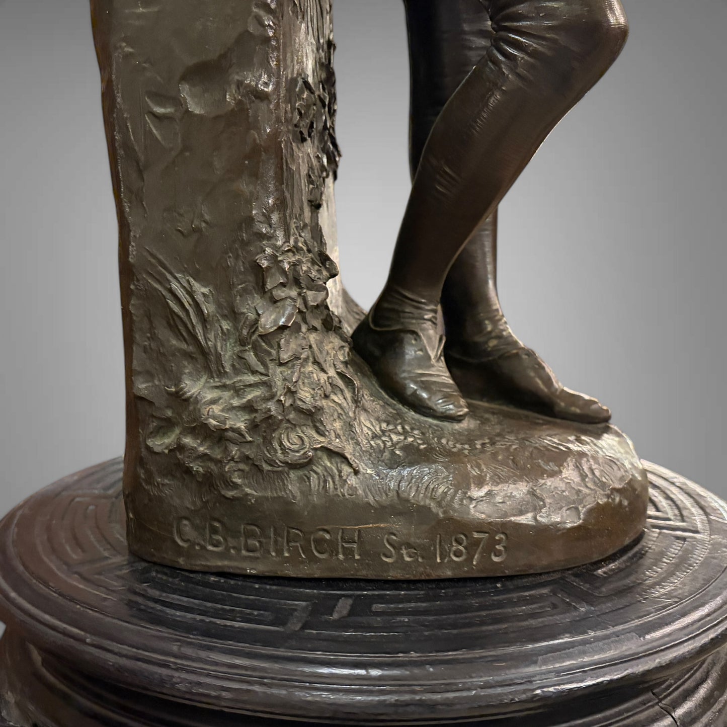 DICK WHITTINGTON PATINATED BRONZE SCULPTURE, LONDON, 1873