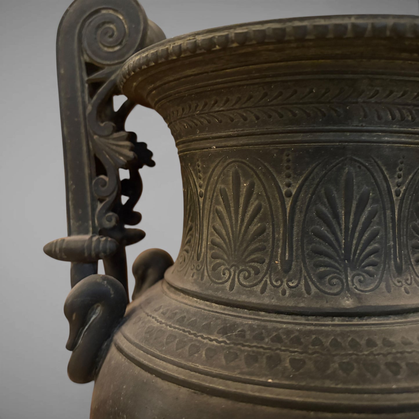 A PAIR OF ANCIENT GREEK STYLE URNS, FRANCE, LATE 19th CENTURY