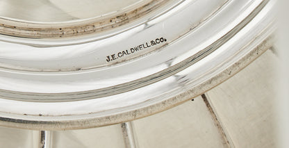 A STERLING SILVER FLUTED CENTRE BOWL, PHILADELPHIA, EARLY 20th CENTURY