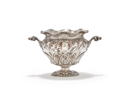 A WILLIAM IV SILVER-GILT-LINED TWIN-HANDLED SUGAR BOWL, LONDON, 1833