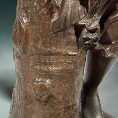 A PATINATED BRONZE FIGURE OF ZINGARA, FRANCE, MID-19TH CENTURY
