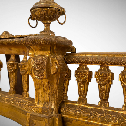 A LOUIS XVI STYLE CAST AND CHASED GILT-BRONZE FENDER, FRANCE, LATE 19TH CENTURY