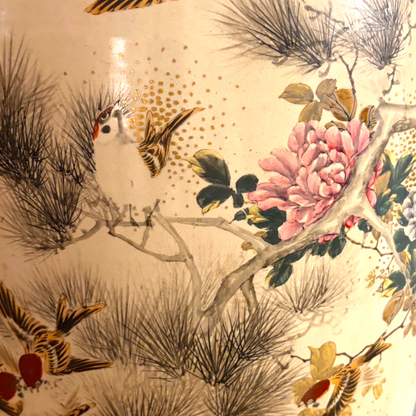 A MONUMENTAL MEIJI PERIOD SATSUMA EARTHENWARE BALUSTER VASE, JAPAN, LATE 19TH CENTURY