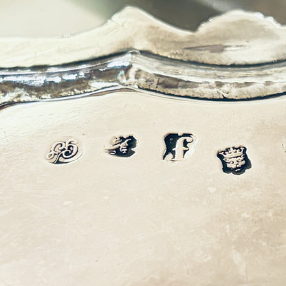 A GEORGE II SHELL MOTIF STERLING SILVER SALVER, LONDON, 1741