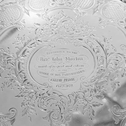 A GEORGE II PRESENTATION SALVER, LONDON, 1737