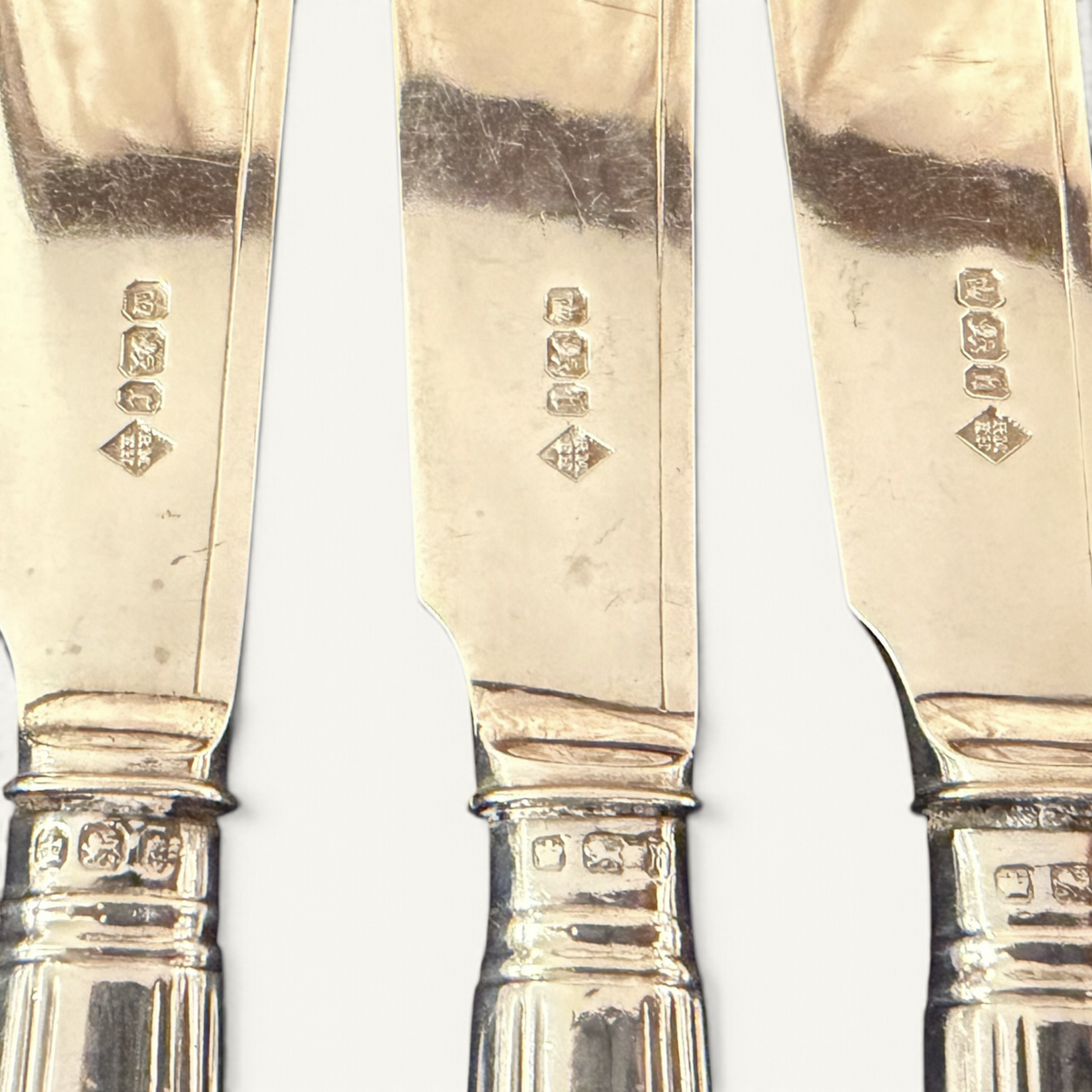 A VICTORIAN STERLING SILVER FISH SERVICE FOR SIX, SHEFFIELD, 1894