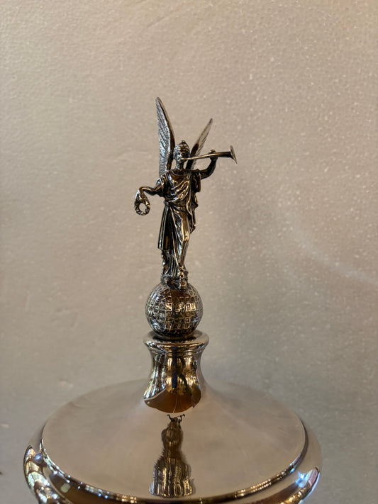GEORGE V PRESENTATION STERLING SILVER LIDDED TROPHY, BIRMINGHAM, 1934