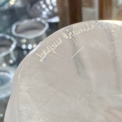 FROSTED CRYSTAL EAGLE SCULPTURE, FRANCE, MID-20TH CENTURY