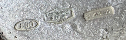 REPOUSSÉD AND CHASED .800 SILVER FIGURAL CENTERPIECE, MILAN, MID-20TH CENTURY