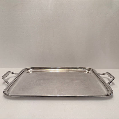 MID-CENTURY ITALIAN RATIONALIST 800 SILVER TRAY, PADUA, c. 1948–1968