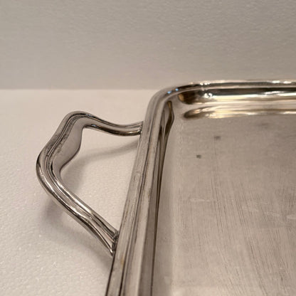 MID-CENTURY ITALIAN RATIONALIST 800 SILVER TRAY, PADUA, c. 1948–1968