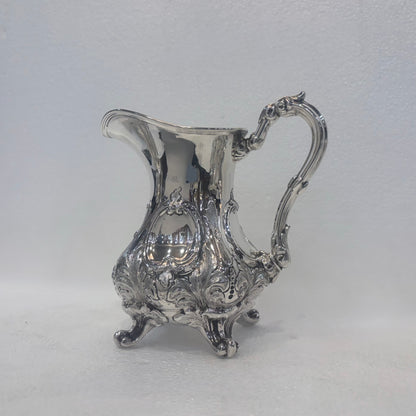 LATE VICTORIAN STERLING SILVER THREE-PIECE TEA SERVICE, SHEFFIELD, 1898