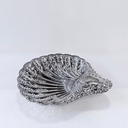 EDWARDIAN PIERCED STERLING SILVER SHELL-FORM CENTERPIECE, SHEFFIELD, 1903