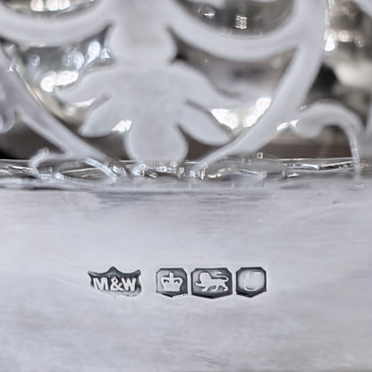 MID-CENTURY PIERCED STERLING SILVER CENTERPIECE, SHEFFIELD, 1935