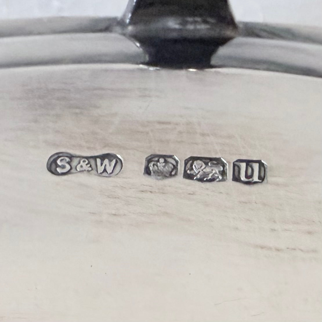 GEORGIAN ENGRAVED STERLING SILVER SALVER, SHEFFIELD, 1937
