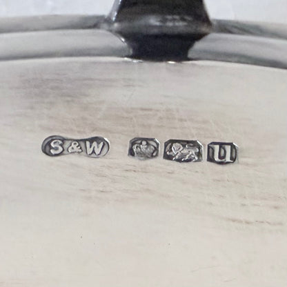 GEORGIAN ENGRAVED STERLING SILVER SALVER, SHEFFIELD, 1937