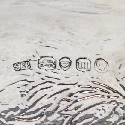 WILLIAM IV CHASED STERLING SILVER SALVER, LONDON, 1835