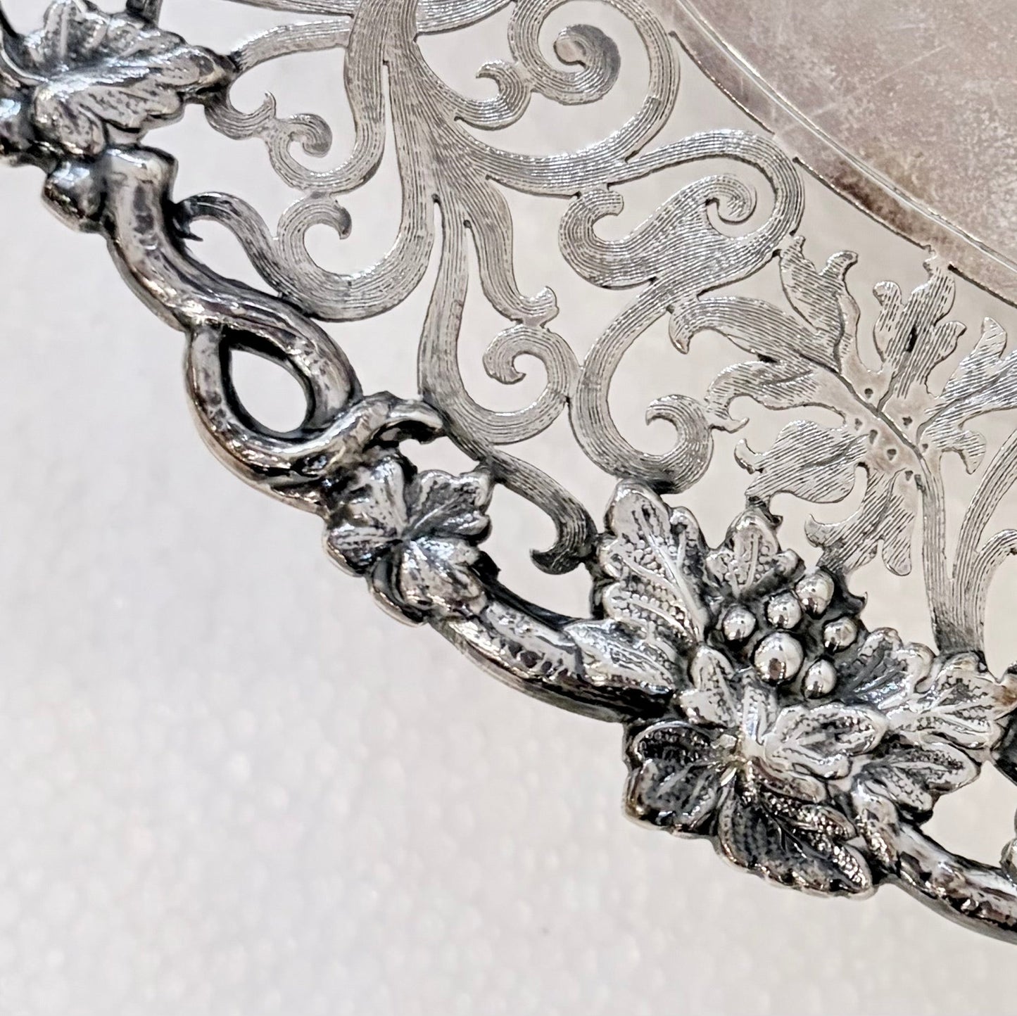 ELIZABETH II PIERCED STERLING SILVER TAZZA, SHEFFIELD, 1959