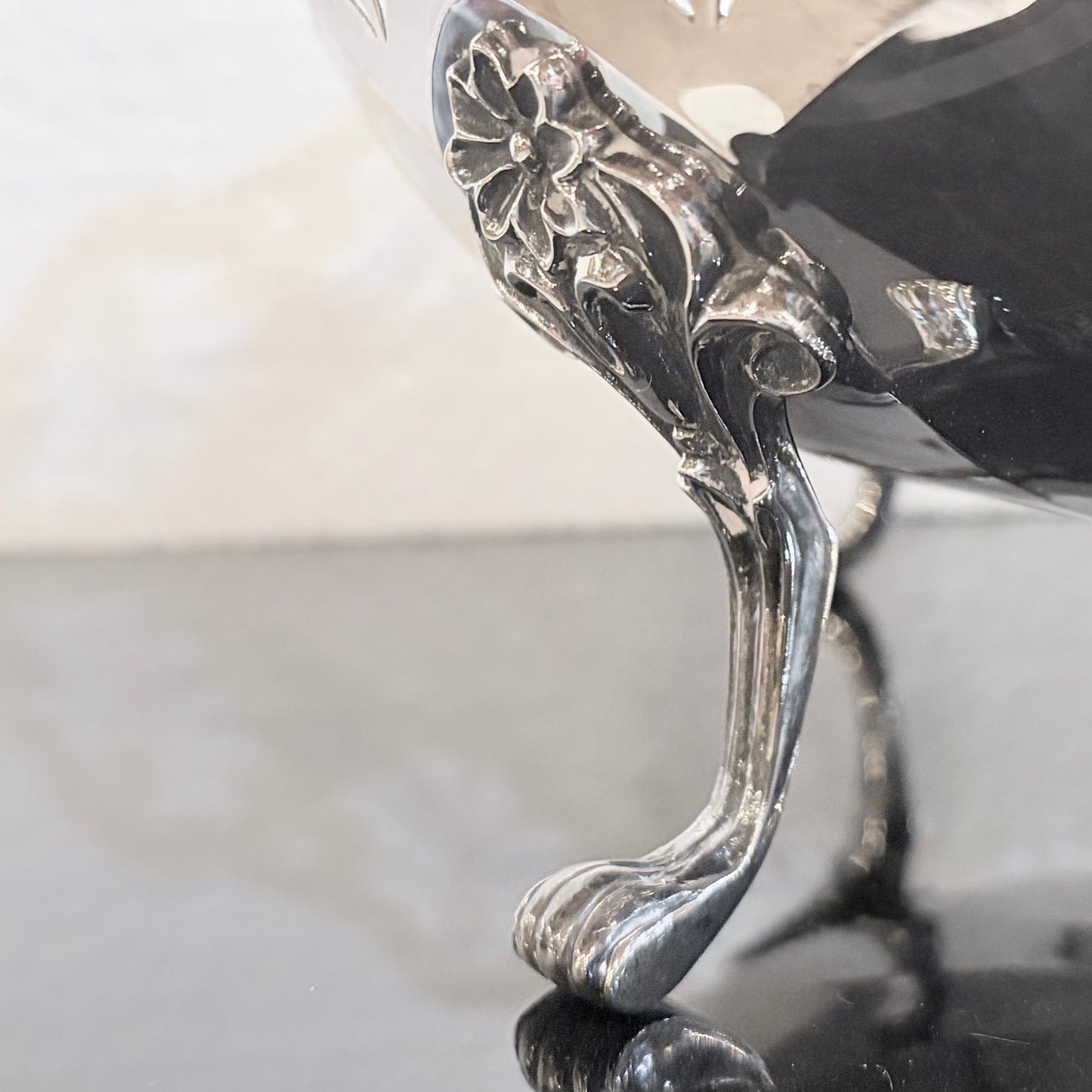 GEORGE VI PIERCED STERLING SILVER CENTERPIECE, BIRMINGHAM, 1949