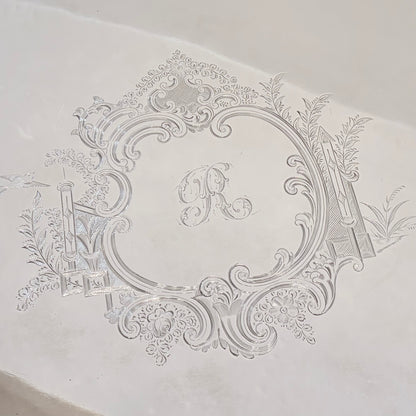 A VICTORIAN PIERCED AND ENGRAVED STERLING SILVER SERVING TRAY, SHEFFIELD, 1894