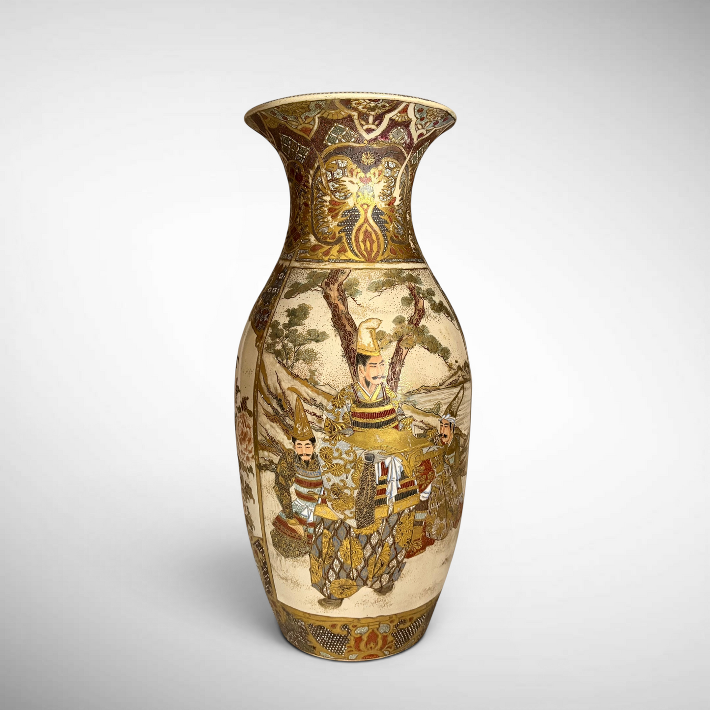 MEIJI PERIOD SATSUMA-GLAZE PALACE VASE, JAPAN, c.1880–1910