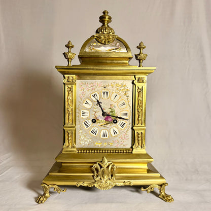FRENCH GILT-BRONZE CHINOISERIE MANTEL CLOCK, PARIS, c.1880
