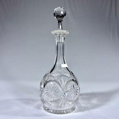 LATE VICTORIAN CUT CRYSTAL SPIRIT DECANTER, ENGLAND, LATE 19th CENTURY