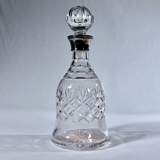 ELIZABETH II CUT GLASS STERLING SILVER MOUNTED DECANTER, BIRMINGHAM, 1996