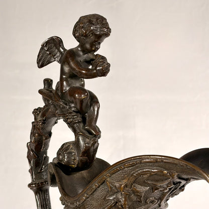 NEOCLASSICAL BRONZE DECORATIVE EWER, EUROPE, LATE 19TH CENTURY