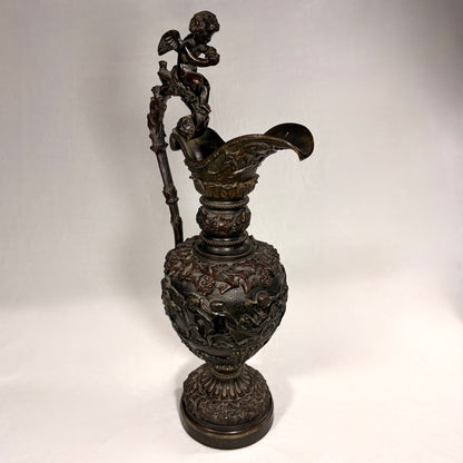 NEOCLASSICAL BRONZE DECORATIVE EWER, EUROPE, LATE 19TH CENTURY