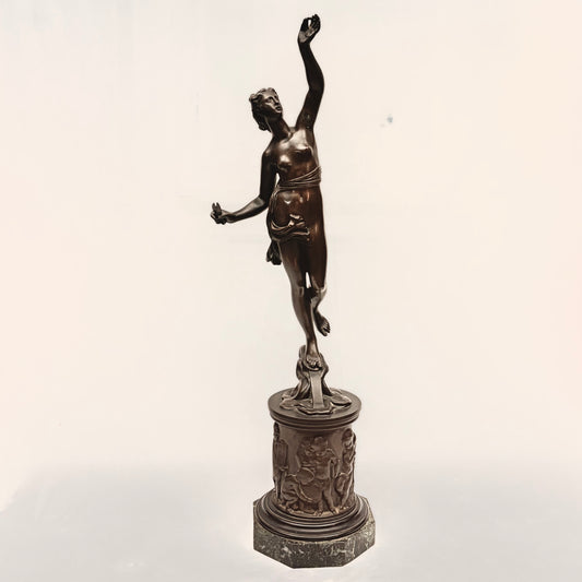 Bronze statue of Atropos - front 