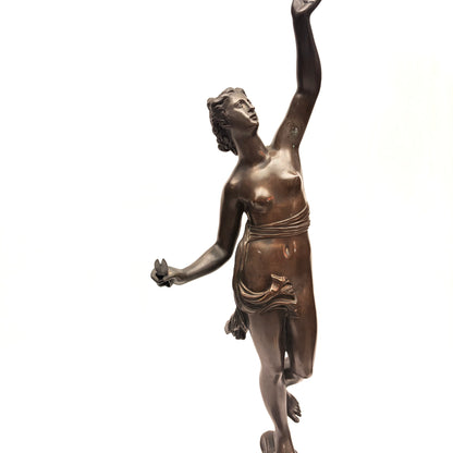 Bronze statue of Atropos figure only