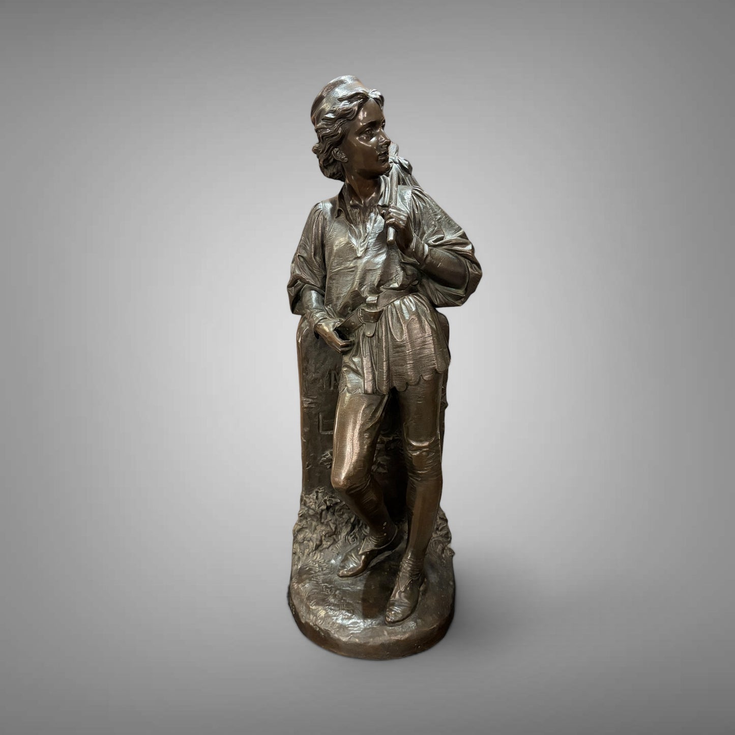 DICK WHITTINGTON PATINATED BRONZE SCULPTURE, LONDON, 1873