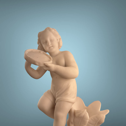 PUTTO FIGURAL PARIAN STATUE, FRANCE, 19th CENTURY