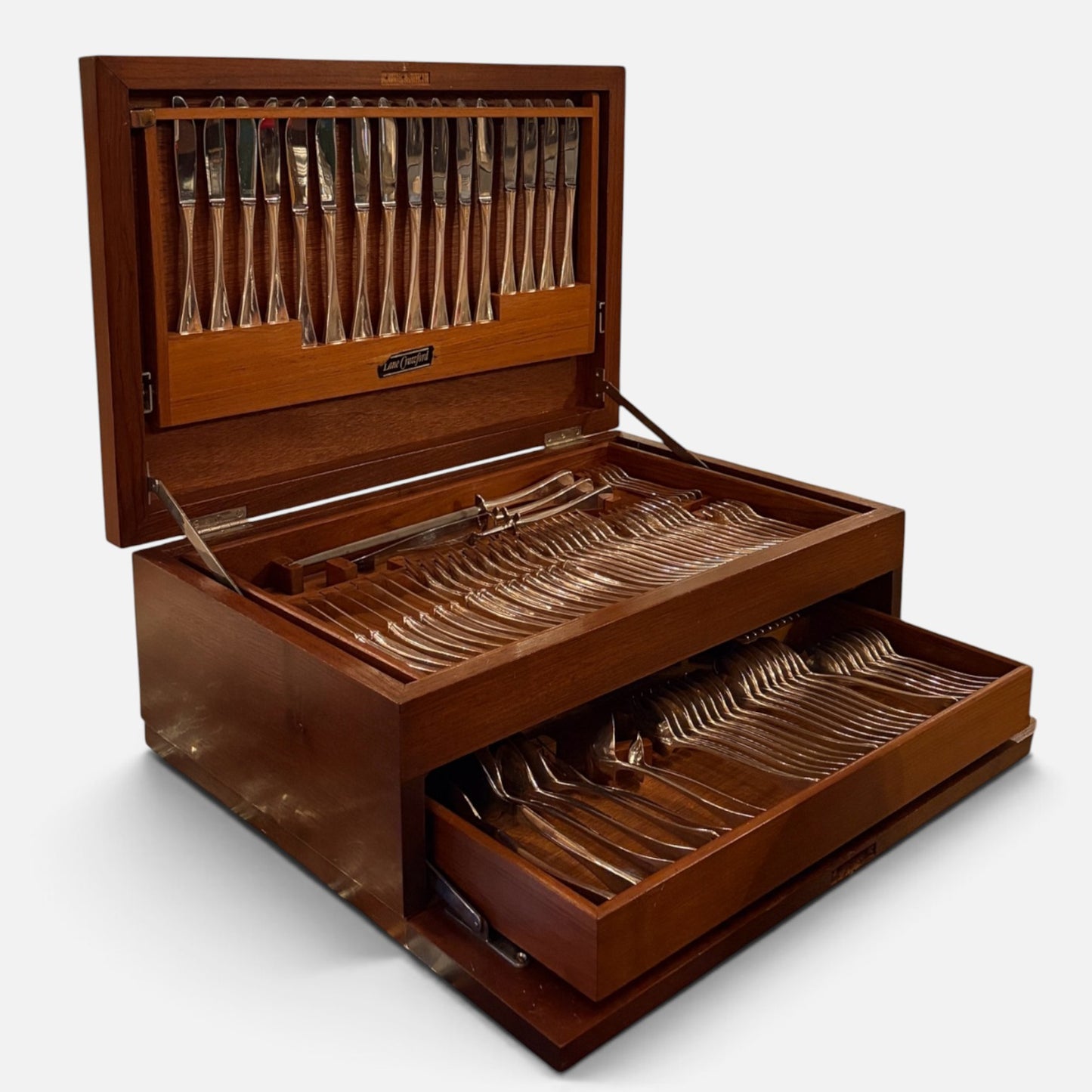 AN EXQUISITE STERLING SILVER 100-PIECE CUTLERY SET, DENMARK, EARLY 20TH CENTURY