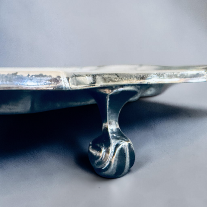 A SQUARE CHIPPENDALE STERLING SILVER SALVER, BIRMINGHAM, 1937